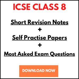 ICSE Std 8 - Notes+Papers